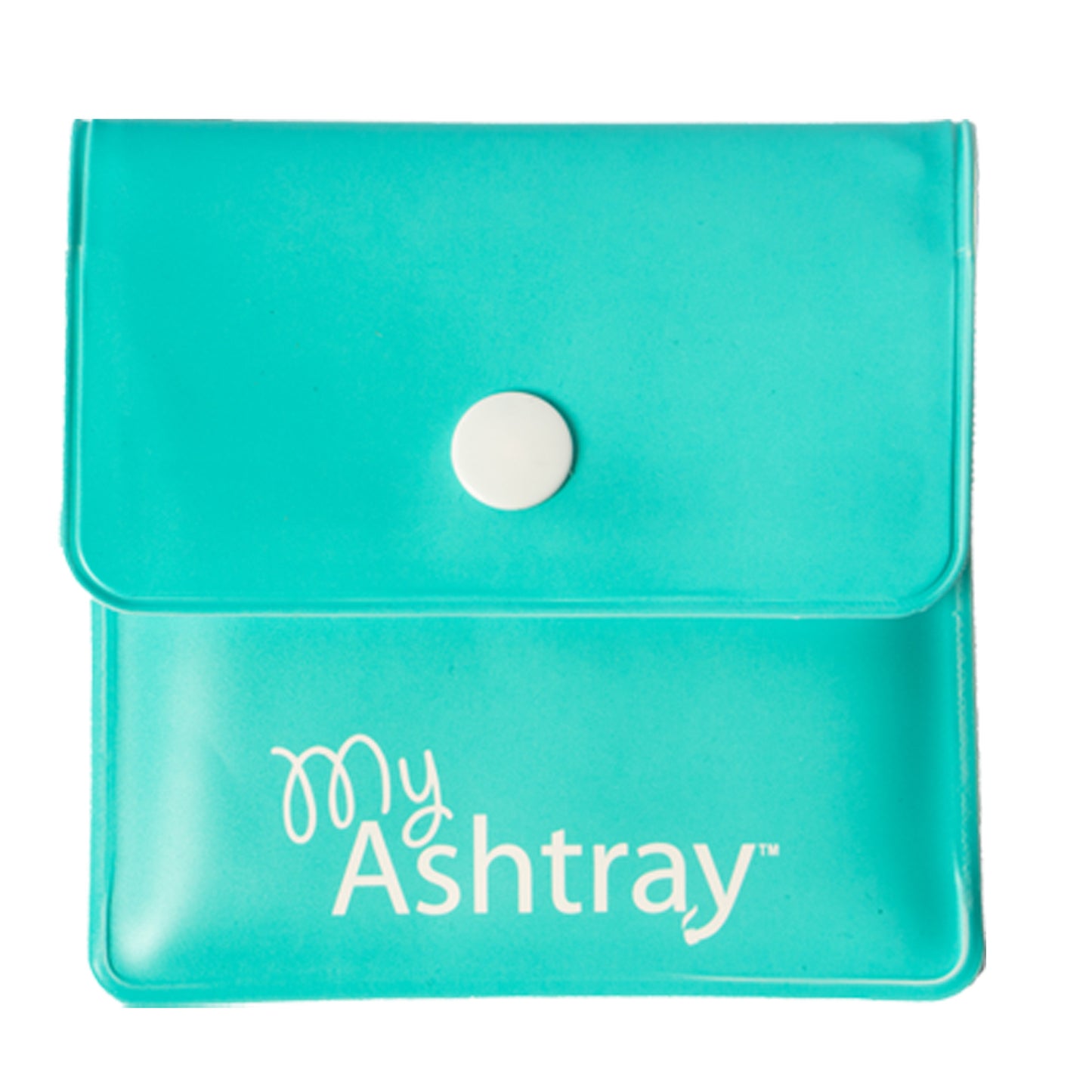 Portable Pocket Ashtray - Smell Proof PVC Small Plastic Wallets with Sturdy Plastic Button, Fireproof Lining, Aluminium Foil, Thermal Foam - Plastic Pouch