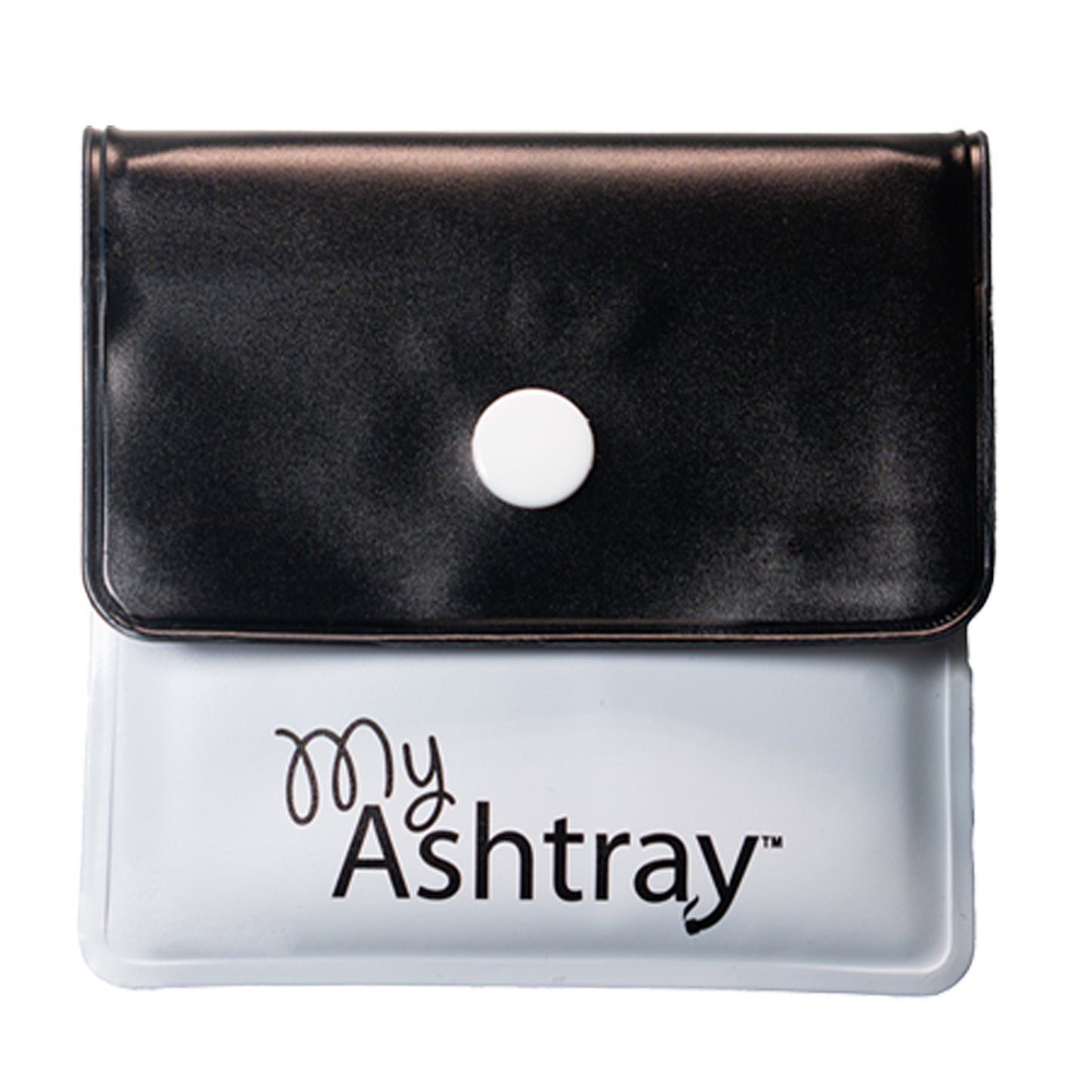 Portable Pocket Ashtray - Smell Proof PVC Small Plastic Wallets with Sturdy Plastic Button, Fireproof Lining, Aluminium Foil, Thermal Foam - Plastic Pouch