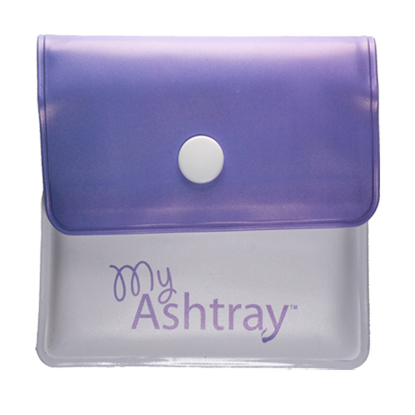 Portable Pocket Ashtray - Smell Proof PVC Small Plastic Wallets with Sturdy Plastic Button, Fireproof Lining, Aluminium Foil, Thermal Foam - Plastic Pouch